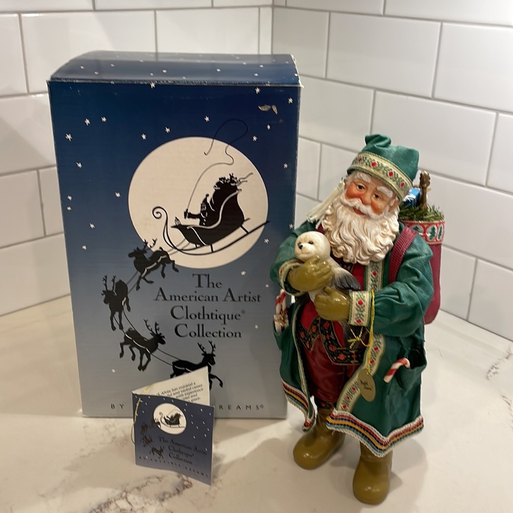 Dept 56 Possible Dreams Clothique Santa Nature’s Love 15016 1993